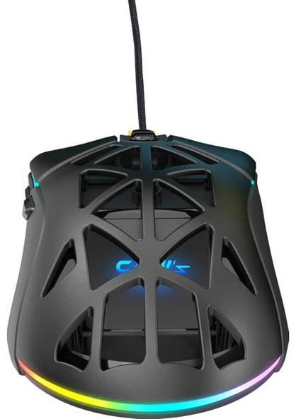 Claw's Nexus X1 12800 Dpi Makro Yazılımlı & Değiştirilebilir Kapaklı RGB Gaming Mouse - Siyah - 7