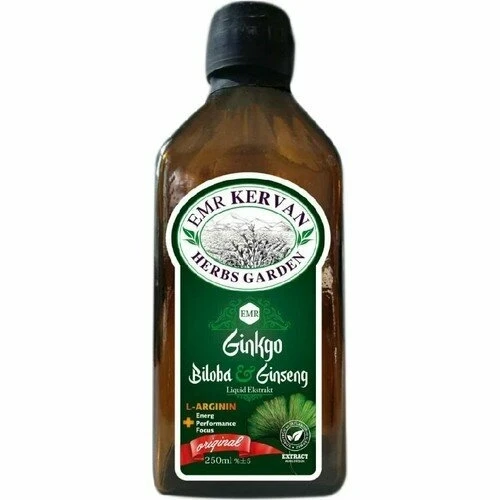 KERVAN GİNKGO BİLOBA & GİNSENG AROM. BİTK. SUYU *250* ML ürün görseli