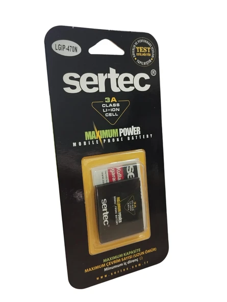 SERTEC - LG GD580 / LGIP-470N Uyumlu Batarya ürün görseli 1