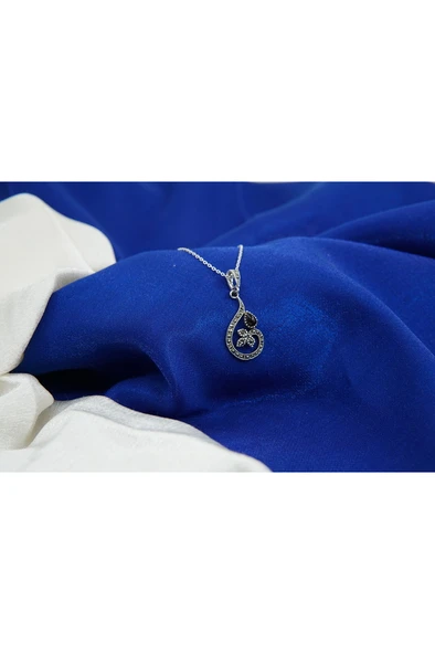 oltutaşı yonca gümüş kolye sk00010 - Resim 2