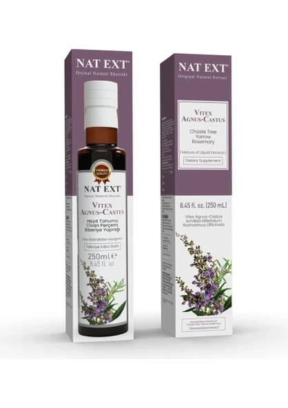 NAT-EXT VİTEX AGNUS-CASTUS (HAYIT TOHUMU, CİVAN PERÇEMİ) SIVI EKSTRAKTI 250 ML ürün görseli
