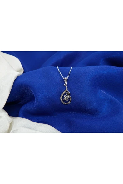 oltutaşı yonca gümüş kolye sk00010 - Resim 3