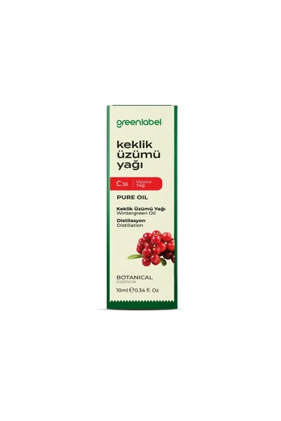 GREENLABEL KEKLİK ÜZÜMÜ YAĞI 10 ML. (DİSTİLASYON) ürün görseli 1
