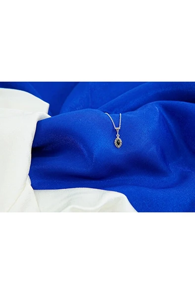 oltutaşı mini badem gümüş kolye sk00019 ürün görseli 1