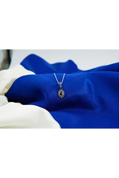 badem oltutaşı gümüş kolye sk0009 - 3
