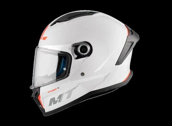 KASK MT STINGER A0 PARLAK BEYAZ - 3