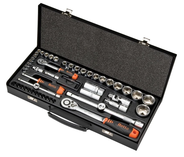 Retta 1/2"-1/4" Lokma Takımı 6 Köşe 55 Parça