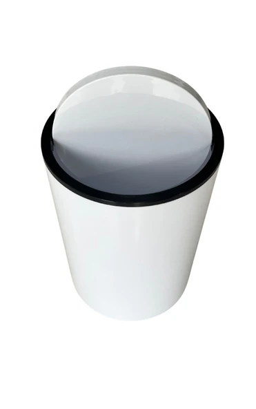 Kırık Beyaz Çöp kovası 5 Litre  İnca Model - 3