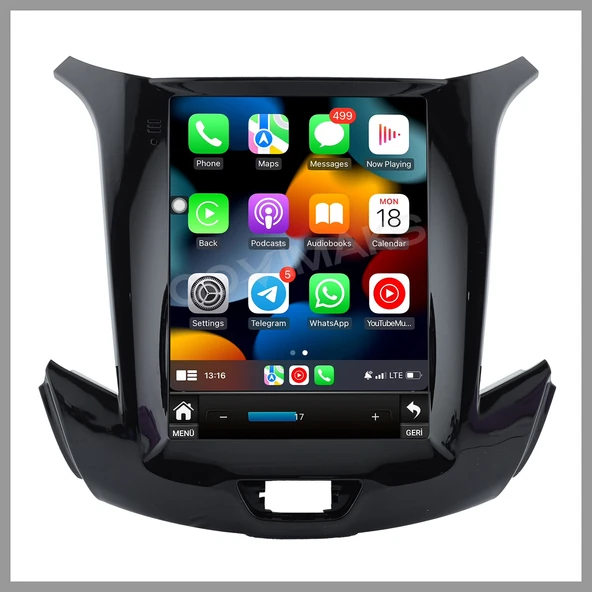 CHEVROLET CRUZE 2015+ UYUMLU TESLA 6 GB RAM 128 GB HAFIZA ANDROID MULTIMEDIA TEYP ürün görseli 1