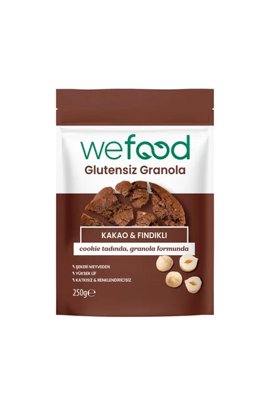 Wefood Glutensiz Granola Kakao & Fındıklı 250 gr
