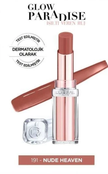 L'Oreal Paris Glow Paradise Balm İn Lipstick - Işıltı Veren Ruj 191 Nude Heaven