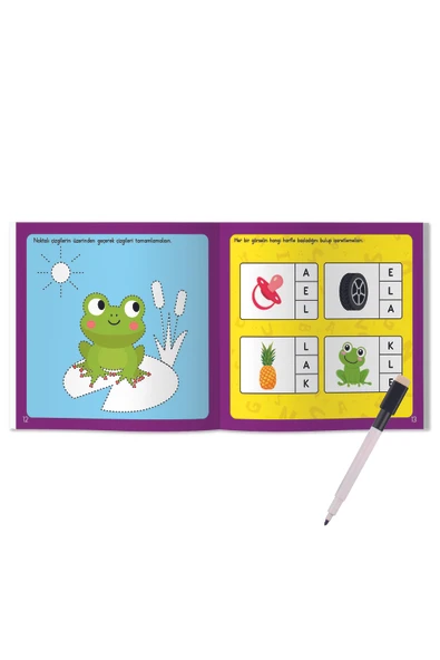 İlk Alfabe Kitabım Yaz Sil Serisi - 4