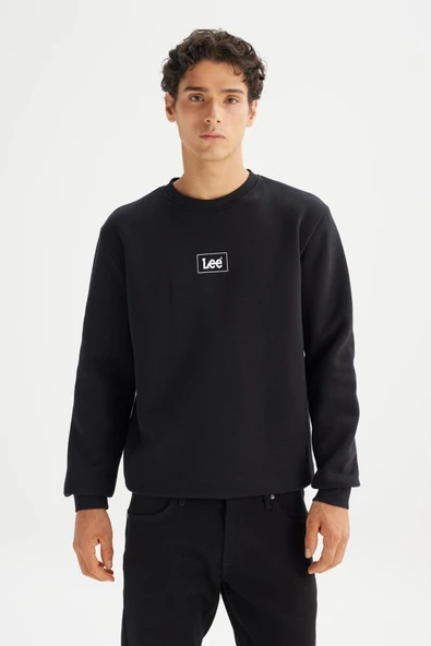 Mid Logo Baskılı Sweatshirt Black Black M ürün görseli