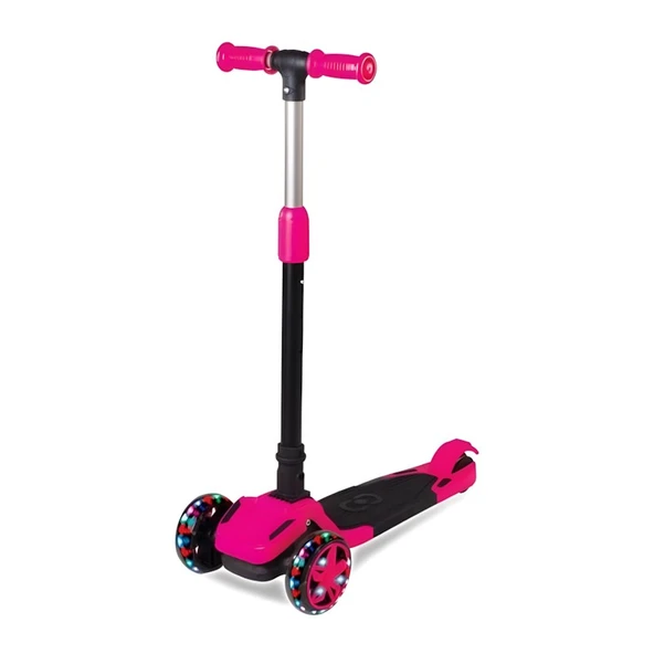 Cool Wheels Tulpar Pembe Işıklı 3 Tekerlekli Çocuk Scooter