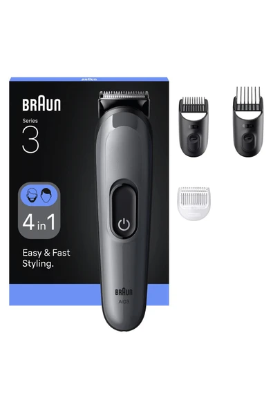 Hepsi Bir Arada Series 3, 4’ü 1 arada Tıraş Kiti, Keskin Bıçak, 14 Uzunluk, AIO3500