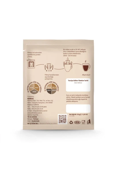 Coffee Bean Box Altıntelve Efsane Pratik Filtre Kahve Seti Etiyopya, Guatemala, Peru, Colombia 10 gr - 2