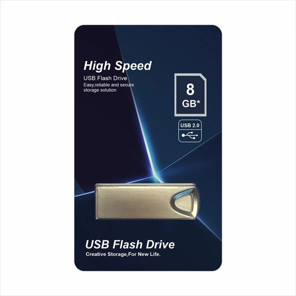 Elba 8GB Metal 2.0 USB Flash Bellek - 1
