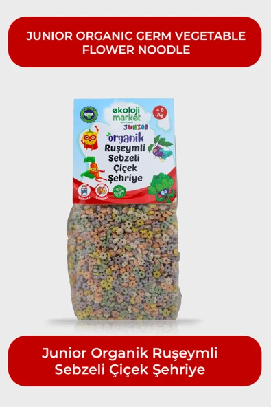 Ekoloji Market Organik Ruşeymli Sebzeli Çiçek Şehriye 250 gr - 2