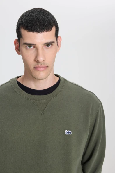 Bisiklet Yaka Sweatshirt Olive Grove Olive Grove L - Resim 5