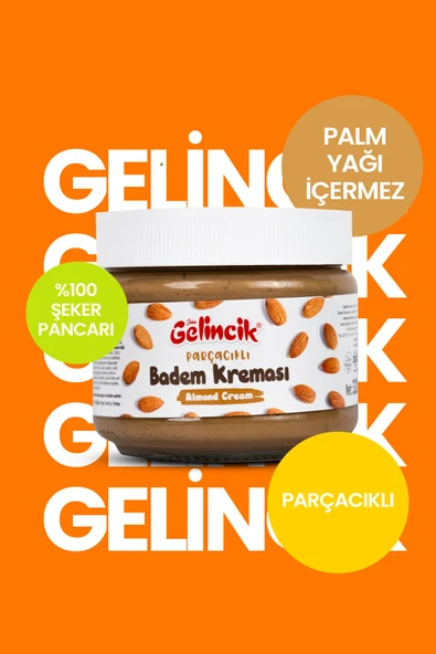 PARÇACIKLI BADEM KREMASI KAHVALTILIK ÖZEL ÜRETİM 320G SÜRÜLEBİLİR BADEM KREMASI - Resim 2