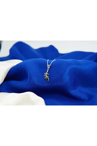 oltutaşı pamuk gümüş kolye sk00020 - Resim 2