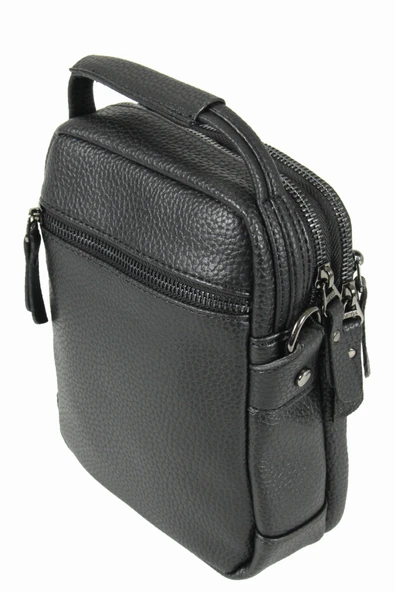 M 426 Mega Bag Suni Deri Bodybag Omuz Çantası - Resim 4