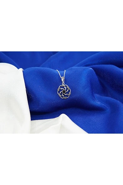 oltutaşı gezegen gümüş kolye sk00026 - 1