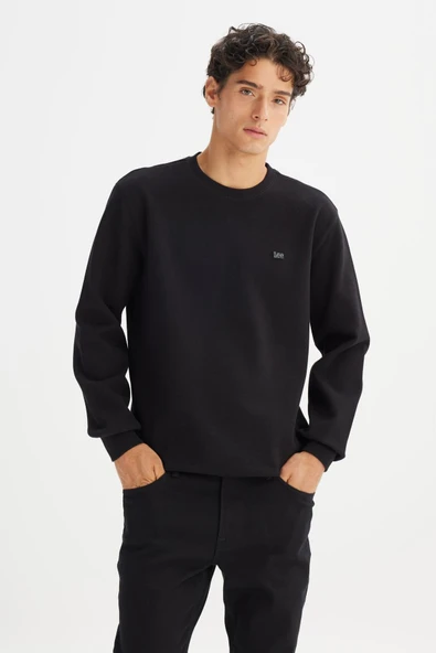 Erkek Baskılı Sweatshirt Black Black L ürün görseli