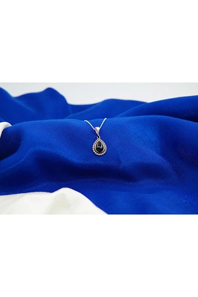 oltutaşı damla gümüş kolye sk00017 - Resim 2