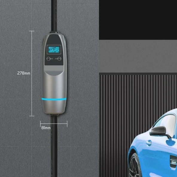 Khons 22 kW 5 m Taşınabilir Elektrikli Araç Şarj İstasyonu - 10