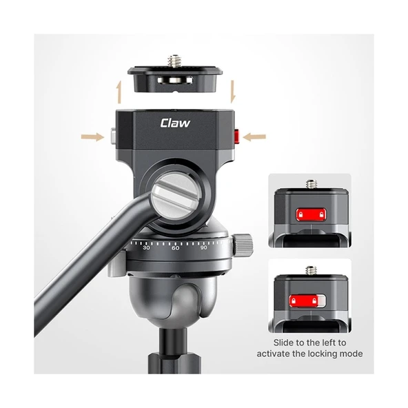 Ulanzi Claw Sistem Quick Release Plate T069GBD1 - 3