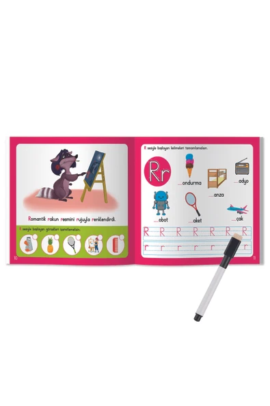 İlk Alfabe Kitabım Yaz Sil Serisi - 3