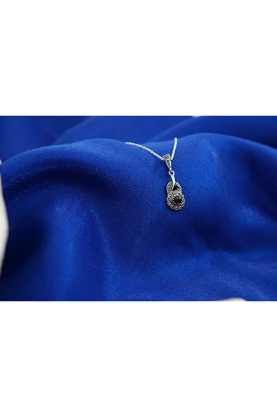 oltutaşı kasımpatı gümüş kolye sk00015 - Resim 2