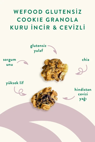 Wefood Glutensiz Granola Kuru İncir & Cevizli 250 gr - 5