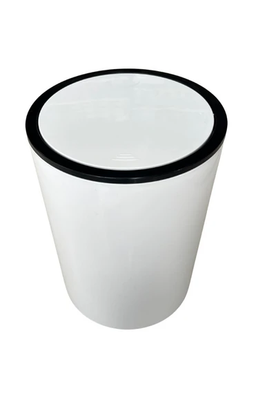 Kırık Beyaz Çöp kovası 5 Litre  İnca Model - 2