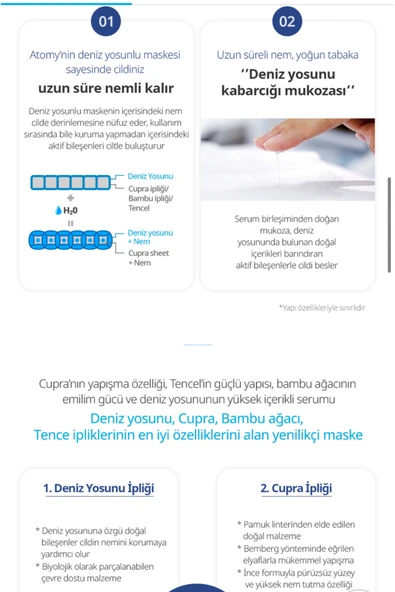 ATOMY01 Atomy Daily Expert 1 Nemlendirici Maske Tekli - 3