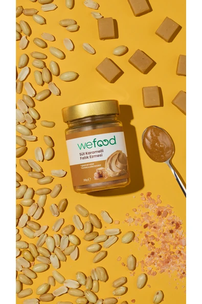 Wefood Süt Karamelli Fıstık Ezmesi 300 gr - 5