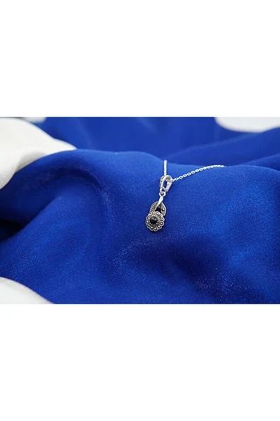 oltutaşı kasımpatı gümüş kolye sk00015 ürün görseli 1