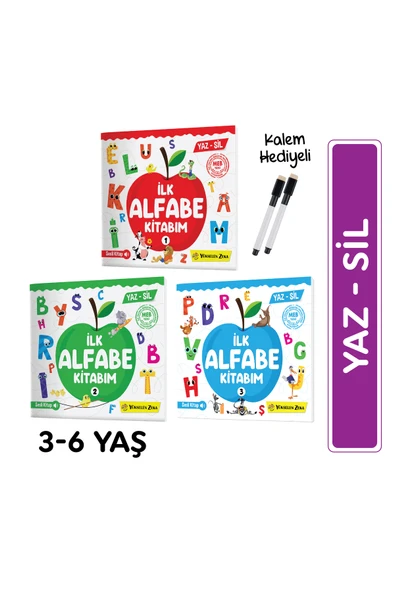 İlk Alfabe Kitabım Yaz Sil Serisi
