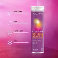 Voonka Collagen Sun 15 Effervescent Tablet - Resim 3