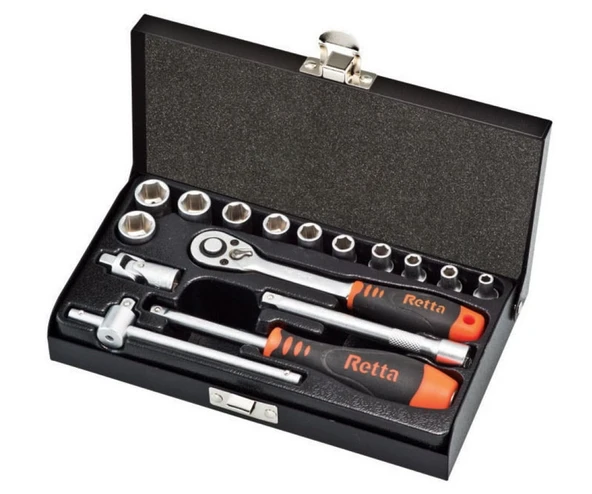 Retta RLT1604 1/4'' 6 Köşe Lokma Takımı - 1