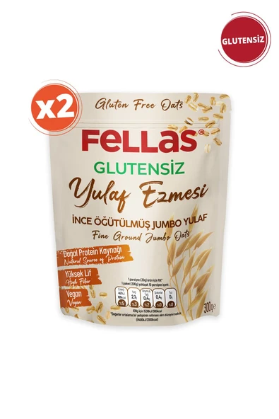 Fellas Glutensiz Yulaf Ezmesi 300 Gr X 2 Adet - 2