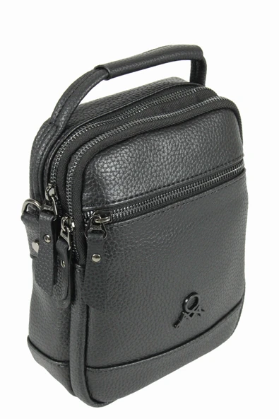 M 426 Mega Bag Suni Deri Bodybag Omuz Çantası - Resim 3