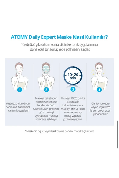 ATOMY01 Atomy Daily Expert 1 Nemlendirici Maske Tekli - 6
