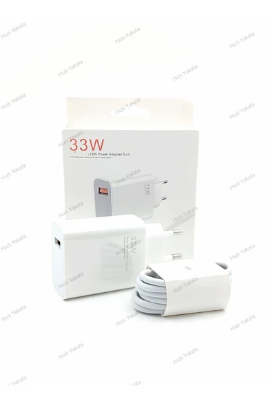 Hızlı Yakala GLDRK Watt Hızlı Şarj Aleti Başlık+kablo Set  33 W Turbo Hızlı Şarj ShopGld 1062129 ürün görseli