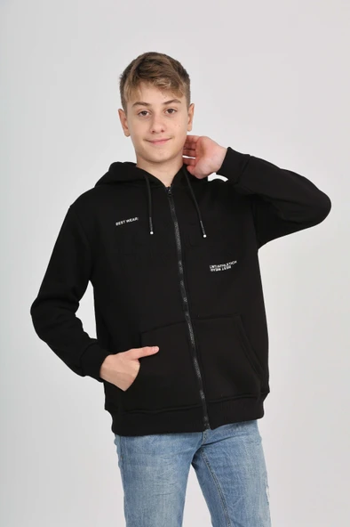 Toontoy Erkek Çocuk Luxury Baskılı Hırka - 3