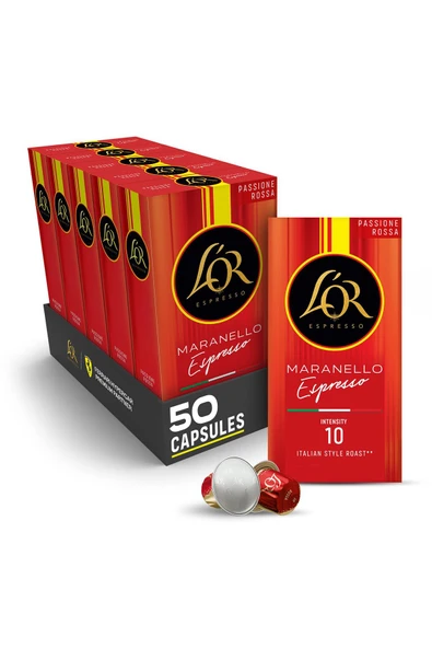 LOR Maranello Espresso Nespresso Uyumlu Alüminyum Kapsül Kahve 50 Kapsül ürün görseli