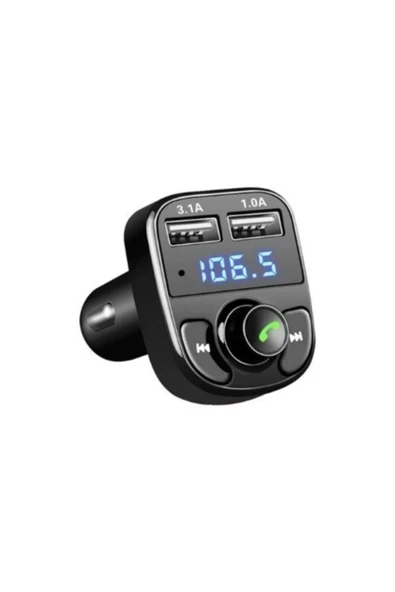 BlueGsm Torima Car X8 Araç Fm Transmitter Bt/usb/mp3/sd Kart Çakmaklık Girişli Kablosuz Oto Müzik Çalar Kiti ürün görseli