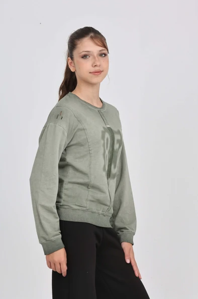 Toontoy Kız Çocuk 85 Baskılı Sweatshirt - 3