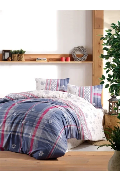 Kristal Tek Kişilik Nevresim Takımı -jolly Mavi